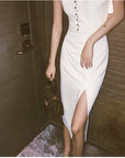 Elegant White High-End Custom Dress