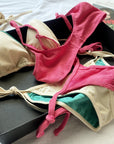 Thai-Style Instagram-Inspired Contrast Bikini 4-Piece Set
