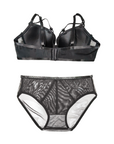 Gradient Mesh Ultra-Sexy Push-Up Bra with Soft Underwire