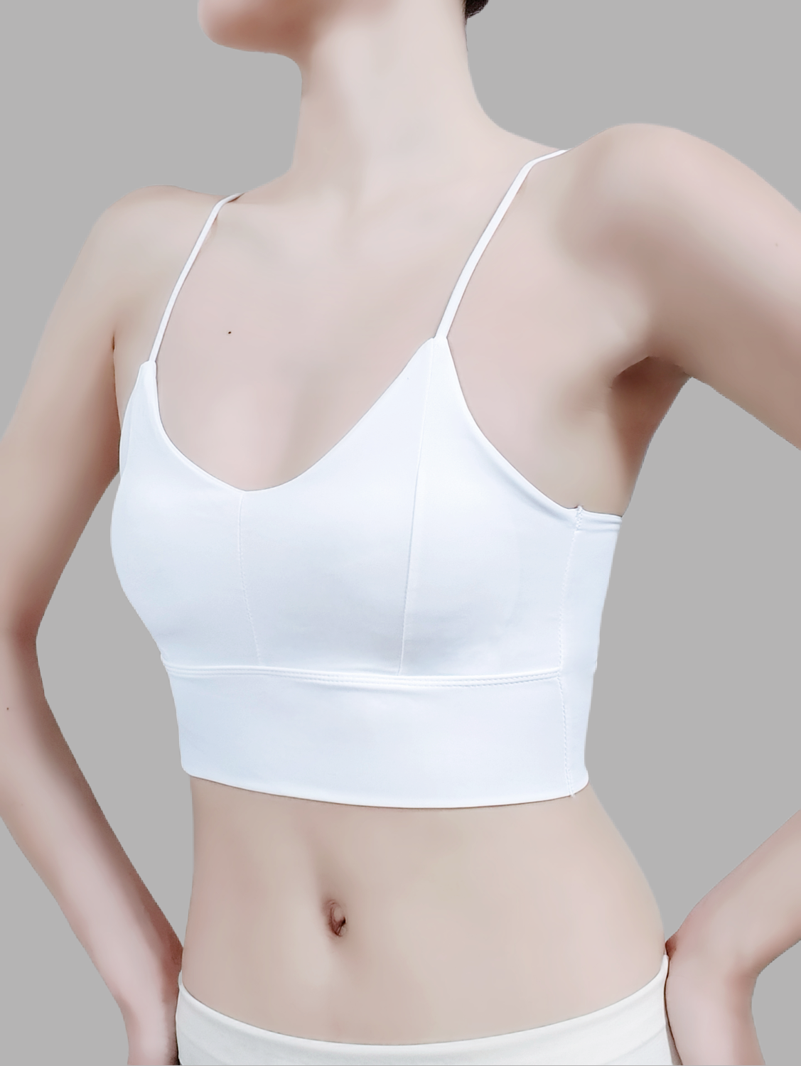 Built-In Padded Cross-Back Bra