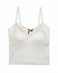 Lace Strap Camisole with Padded Bust for a Beautiful Chest