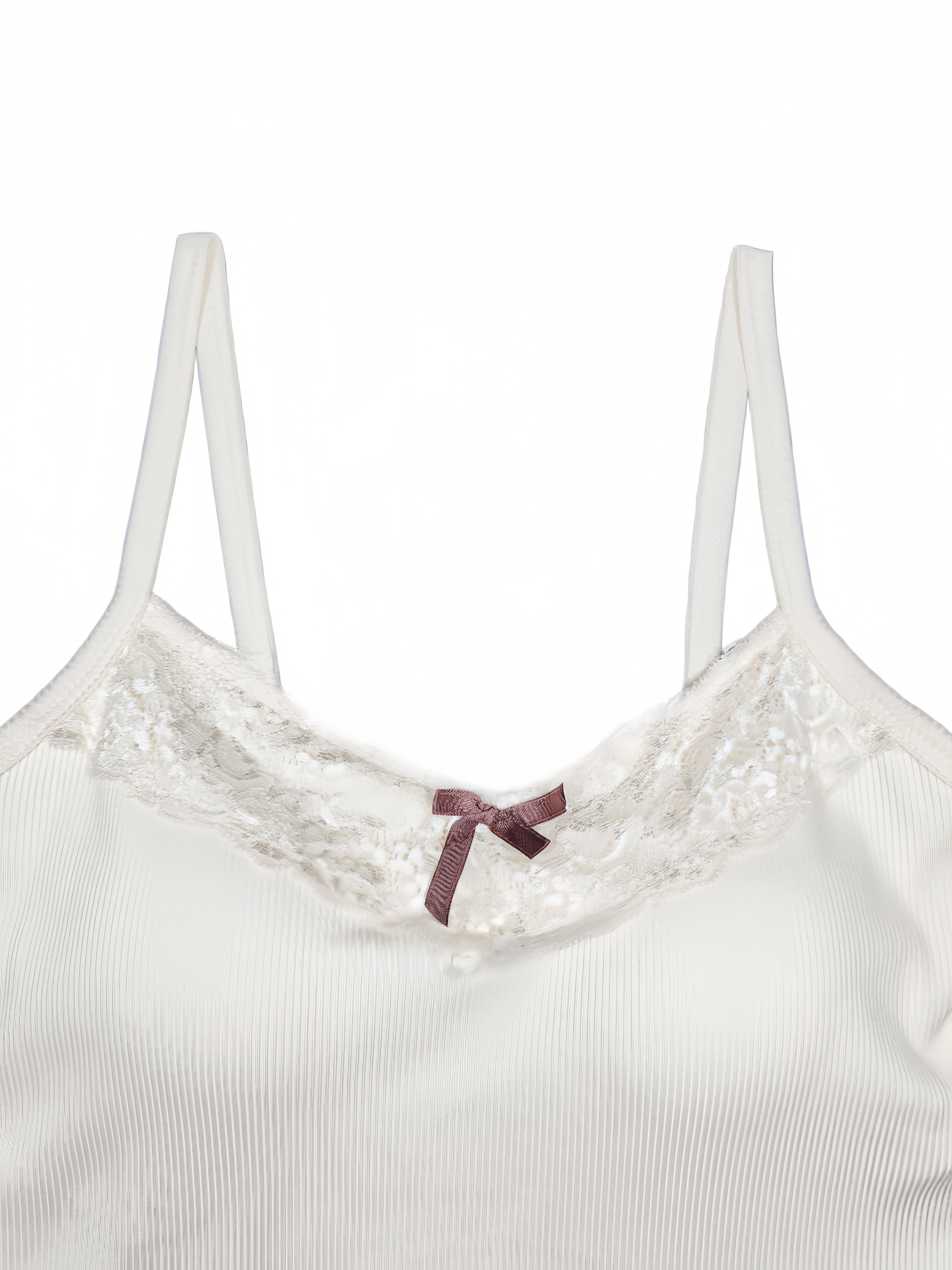 Lace Strap Camisole with Padded Bust for a Beautiful Chest