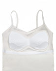 Lace Strap Camisole with Padded Bust for a Beautiful Chest
