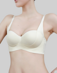 Thickened Push-up Palm Print Bra (No Bottoms)