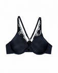 Sexy and Mysterious Lace Front Closure Bra