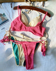Thai-Style Instagram-Inspired Contrast Bikini 4-Piece Set