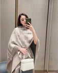 100% Pure Cashmere Oversized Fringe Shawl/Scarf