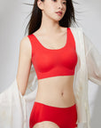 One-Piece Size-Free Red Lingerie