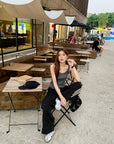 American-Style Striped Eco Cotton Drawstring Lounge Pants