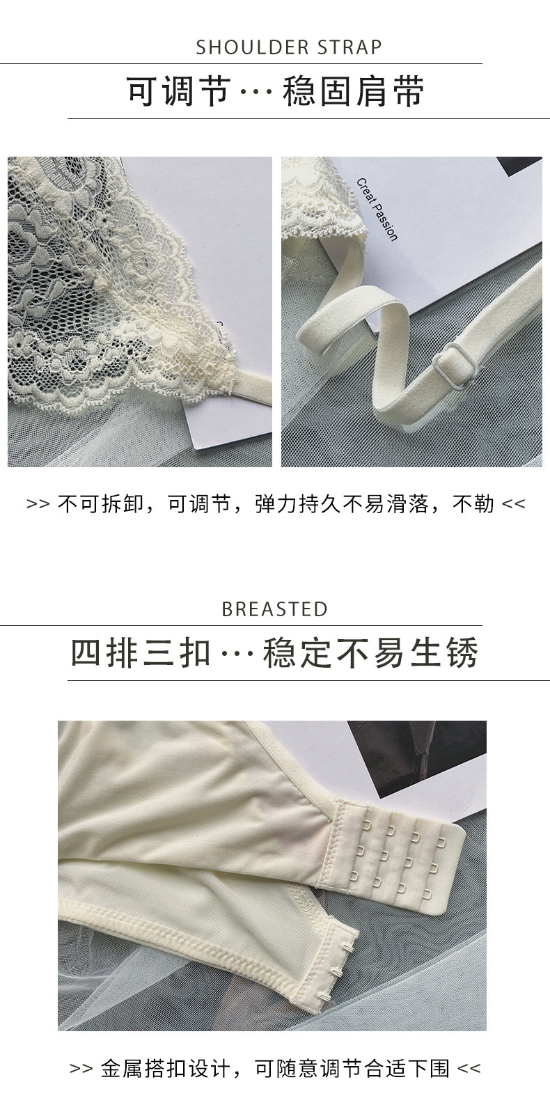 Natural Latex Wire-Free Push-Up Bra