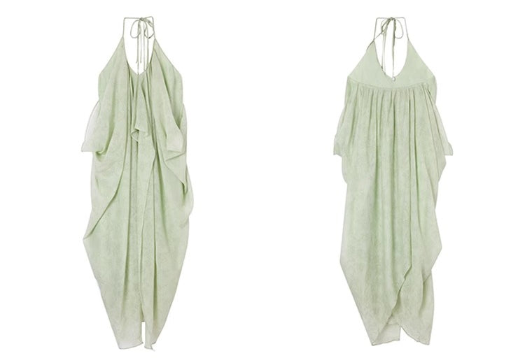Tencel Airy Mid-Length Beach Dress