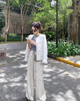 Ink Abstract Art Printed Wide-Leg Pants