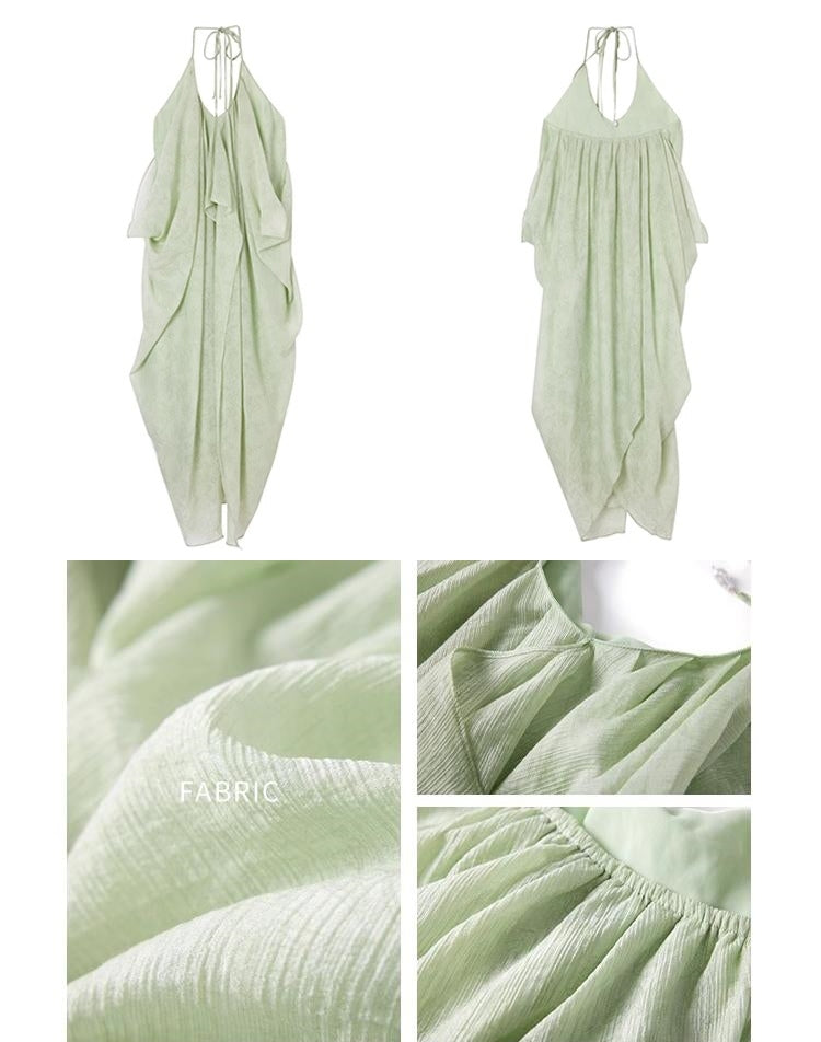 Tencel Airy Mid-Length Beach Dress