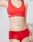 One-Piece Size-Free Red Lingerie