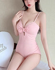 Korean Style One-Piece Bow Swimsuit