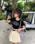 Pleated Skirt (With Belt)