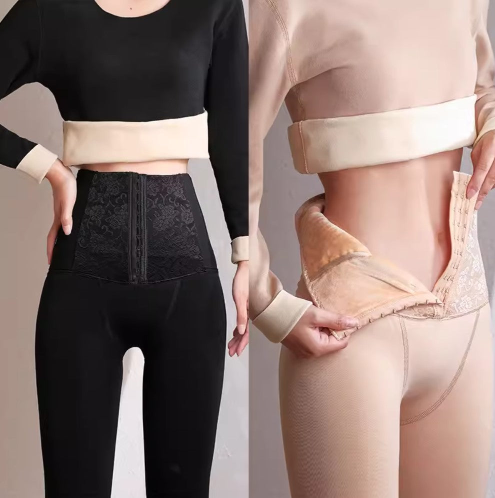 Fleece-lined Thick Waist Shaping Leggings