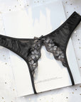 Sexy Low-Rise Lace Crotchless Panties