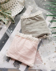 Vertical Stripe Buttock Cotton Underwear (2 PIECES)
