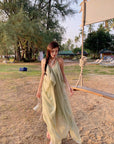 Tencel Airy Mid-Length Beach Dress