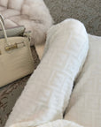 FF Textured Fleece-Lined Mink Wool Pants for Fall/Winter