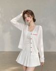 Korean-Style Lightweight Embroidered Sun Cardigan