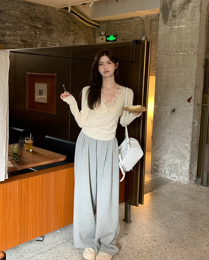 Ultra-Warm Thickened Wide-Leg Pants