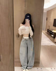 AW Rhinestone Curved Blade Pants (with Waist Chain)