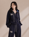 Rhinestone Logo Hooded Lounge Set