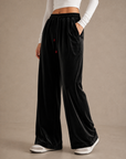 Velvet Wide Leg Pants