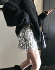 Deluxe Sequin Fringe Skirt