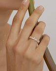 Iced Sugar 18K Gold-Plated Ring
