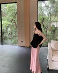 Must-Have Tie-Strap Camisole + Acetate Satin Mermaid Skirt