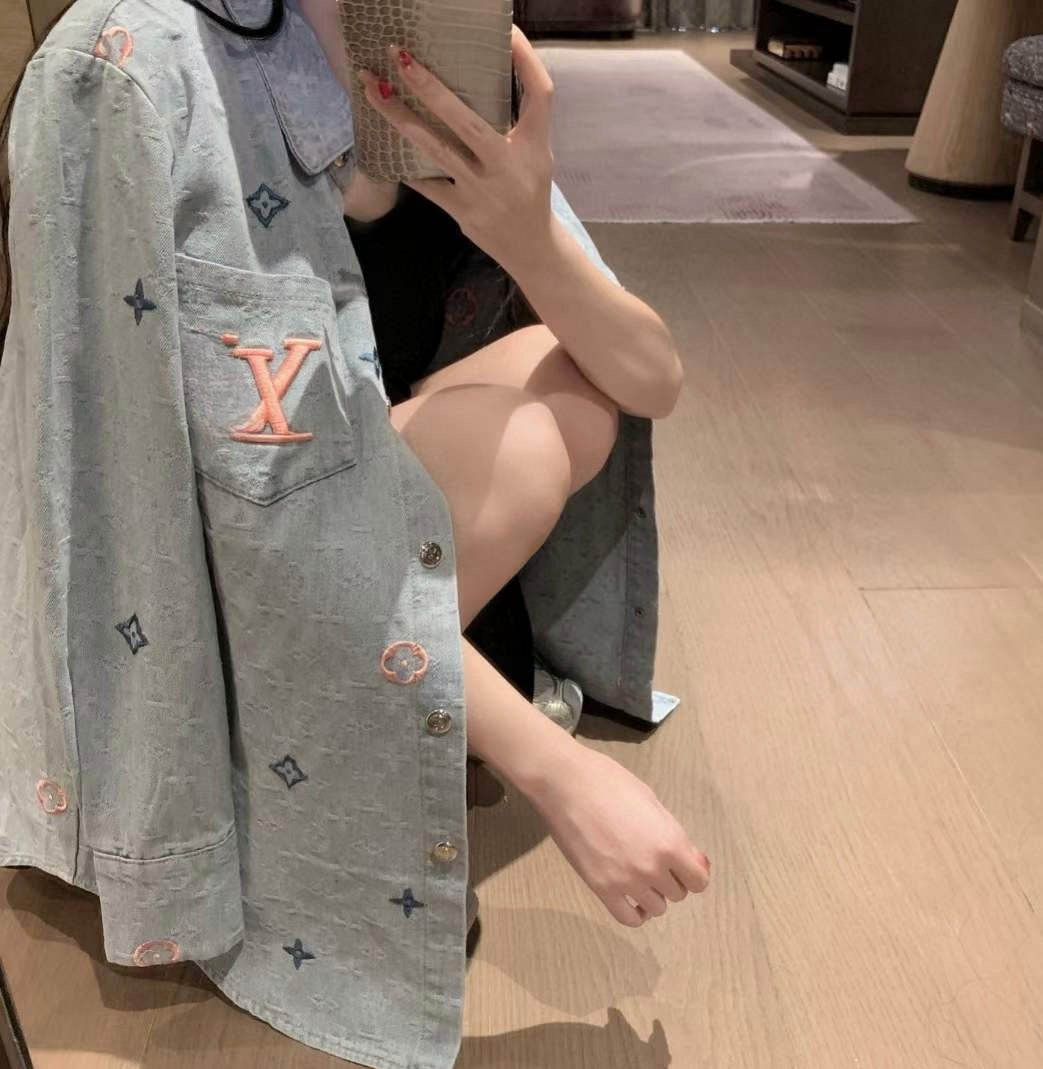 Spring New 3D Embroidery Denim Jacket