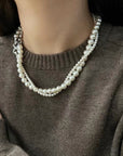 Swarovski Double-Layer Pearl Necklace