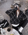 Alpaca-Blend Long-Hair Heavyweight Knit Cardigan