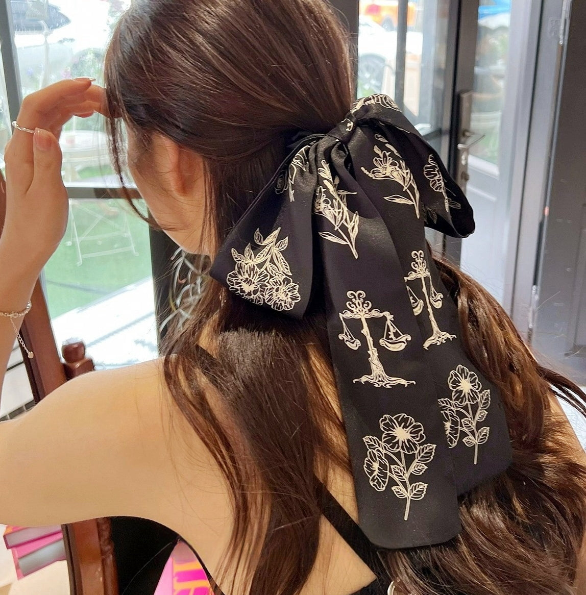 Korean Cool and Elegant Bow Ribbon Hair Tie