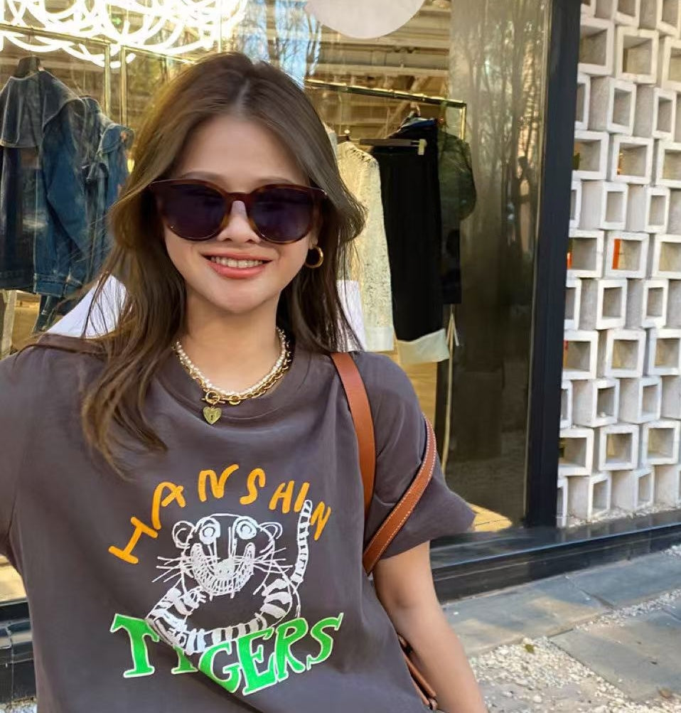 Korean Streetwear Brand IUNN IUNN Cotton Casual Tee