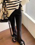 Annual Favorite Upgraded Side-Slit Black Pants