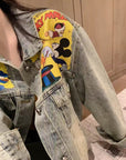 Mickey X Balenciaga Washed Denim Jacket
