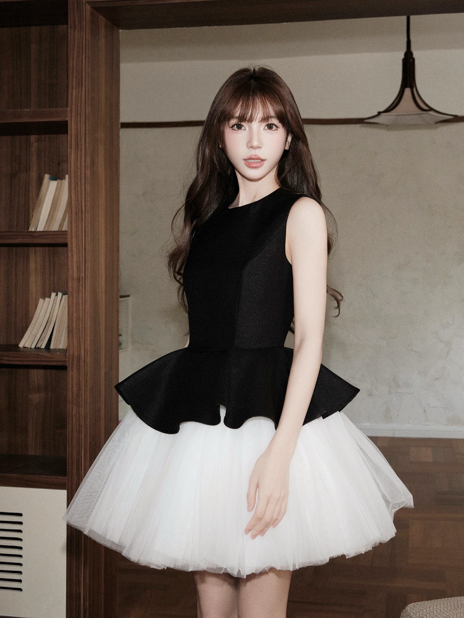 Haute Couture Ballet-Inspired Patchwork Tulle Dress