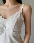 French lace camisole with built-in padded cups