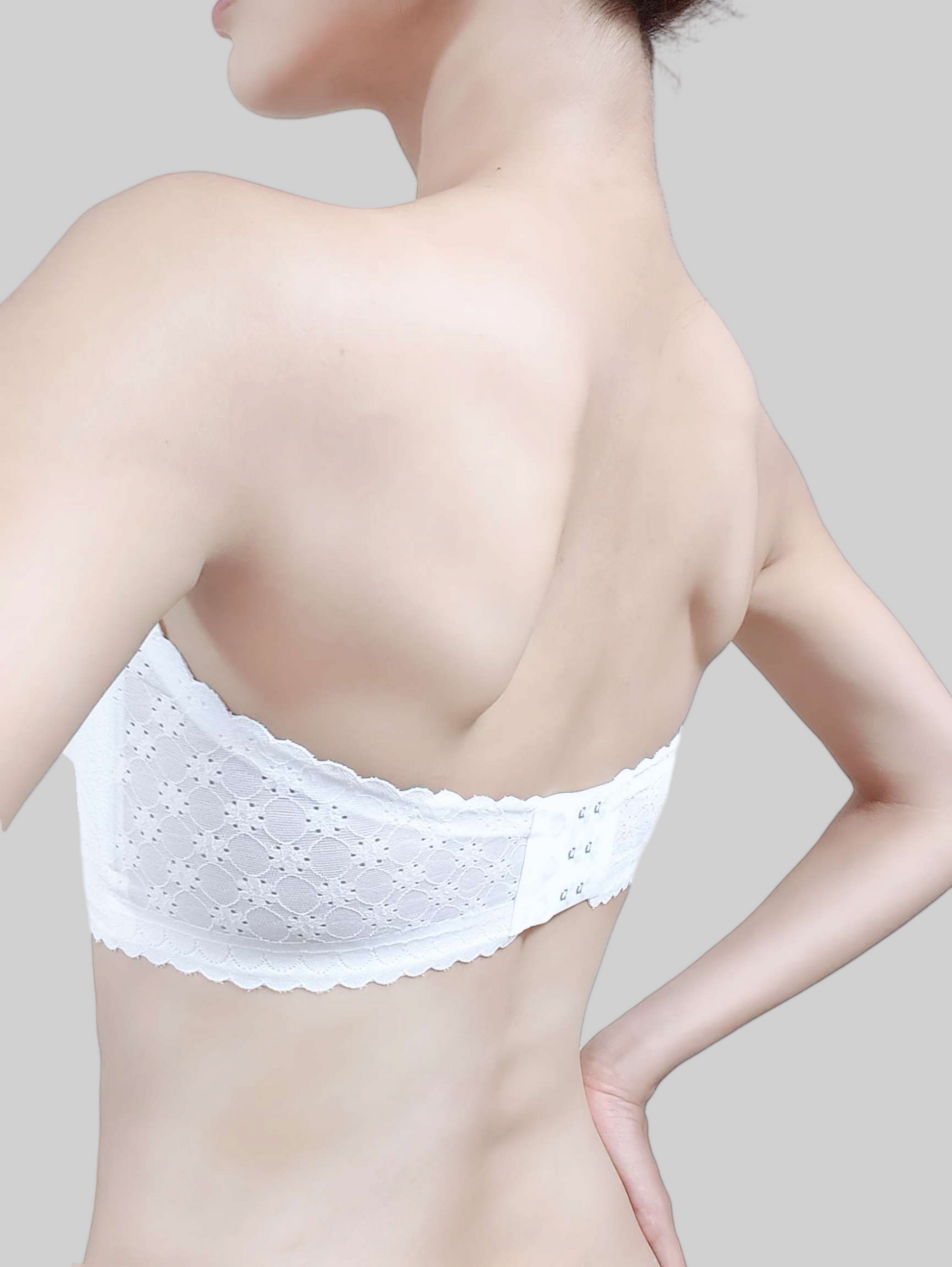 Invisible, Anti-Slip, Wire-Free Bandeau Bra