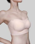 Invisible, Strapless, Front-Clasp Push-Up Bra