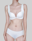 Front-Clasp, Wire-Free Push-Up Bra set