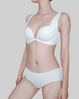 Front-Clasp, Wire-Free Push-Up Bra set