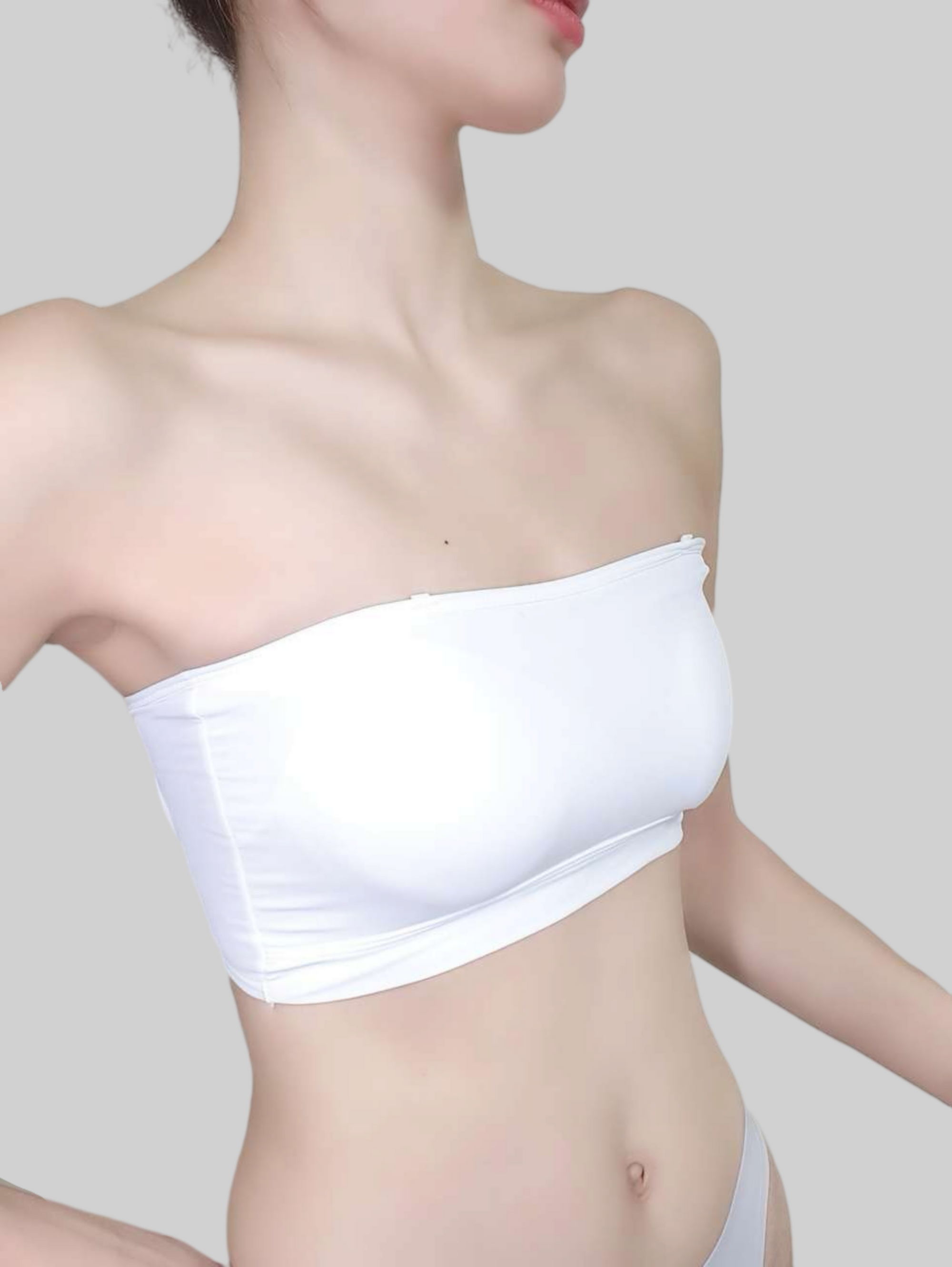Seamless Strapless Bralette with Bare Sensation and Non-Slip Design