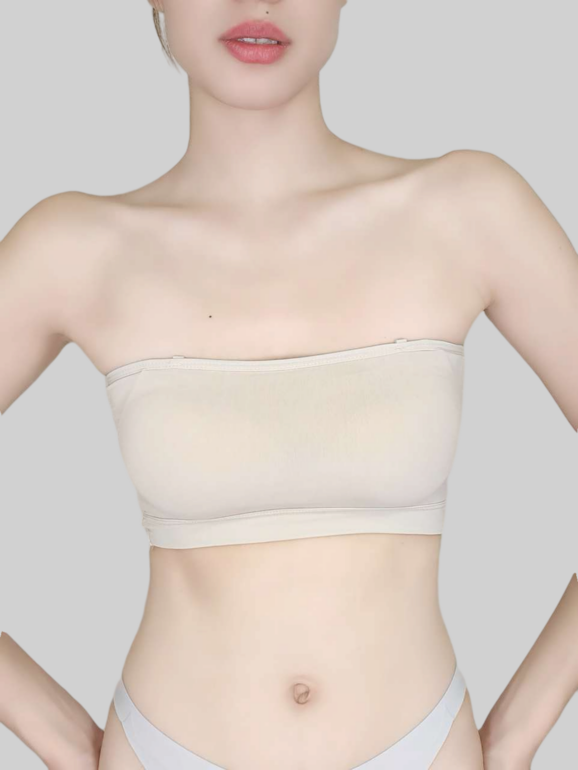 Seamless Strapless Bralette with Bare Sensation and Non-Slip Design