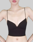 Thin-Strap Striped V-Neck Camisole
