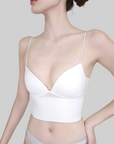 Thin-Strap Striped V-Neck Camisole